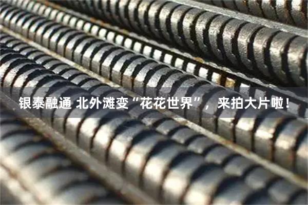 银泰融通 北外滩变“花花世界”,来拍大片啦!