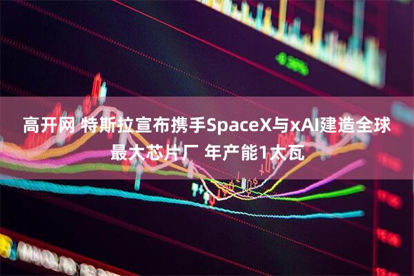 高开网 特斯拉宣布携手SpaceX与xAI建造全球最大芯片厂 年产能1太瓦